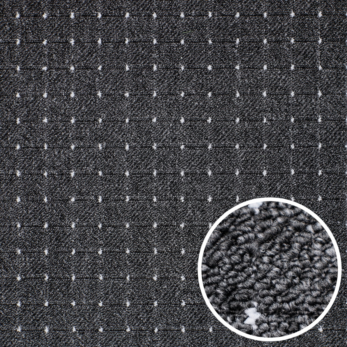 Condor Carpets, AKCIA: 50x200 cm Kusový koberec Udinese antracit - neúčtujeme odrezky z role - obšitý zo všetkých strán, šíře, čierna, filc, chodba / predsieň