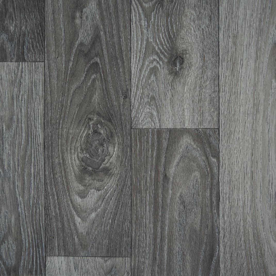 Beauflor, AKCIA: 240x450 cm PVC podlaha - lino Blacktex Fumed Oak 966M - dub, šíře, šedá, filc, chodba / predsieň