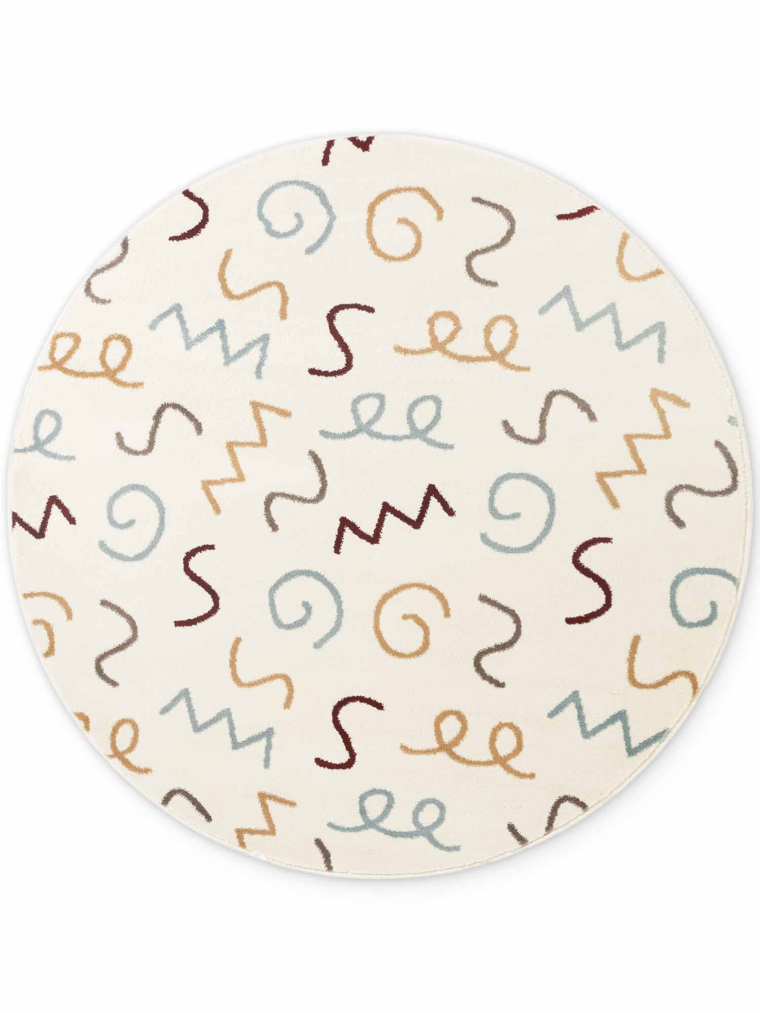 Hanse Home, Detský koberec Adventures 106422 Cream Multicolor kruh, 160x160 (priemer) kruh, viacfarebná, detská izba