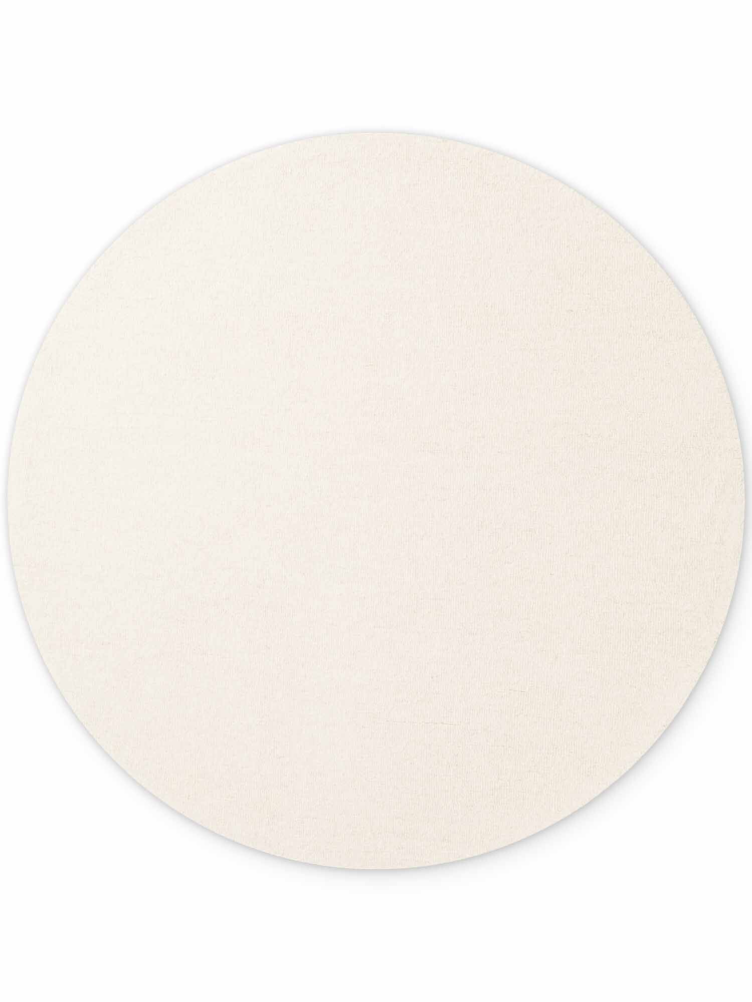 ELLE Decoration, Kusový koberec Puristic Knots 106318 Natural White kruh z kolekcie Elle, 200x200 (priemer) kruh, biela, obývacia izba