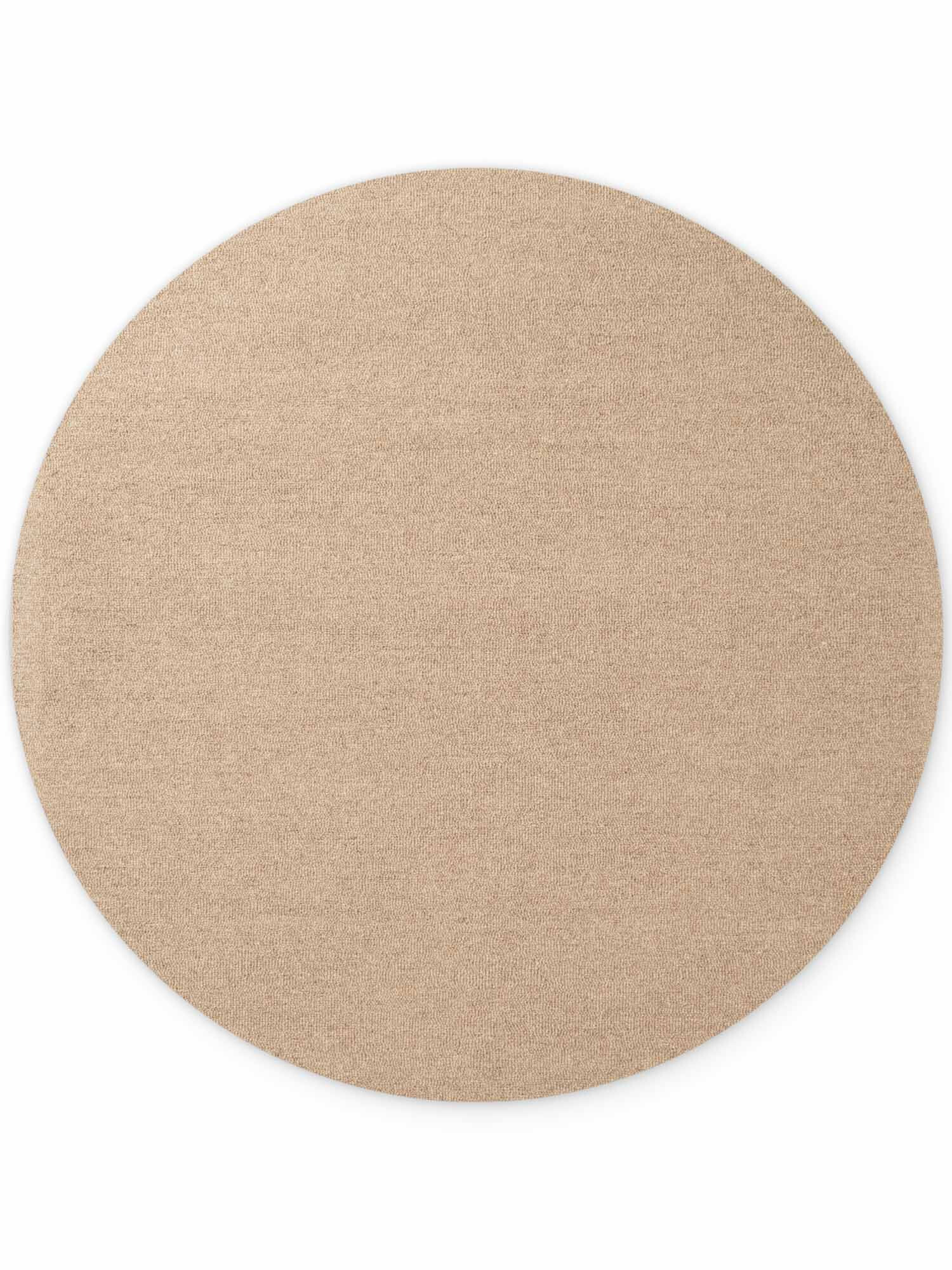 ELLE Decoration, Kusový koberec Puristic Knots 106320 Beige kruh z kolekcie Elle, 160x160 (priemer) kruh, béžová, obývacia izba