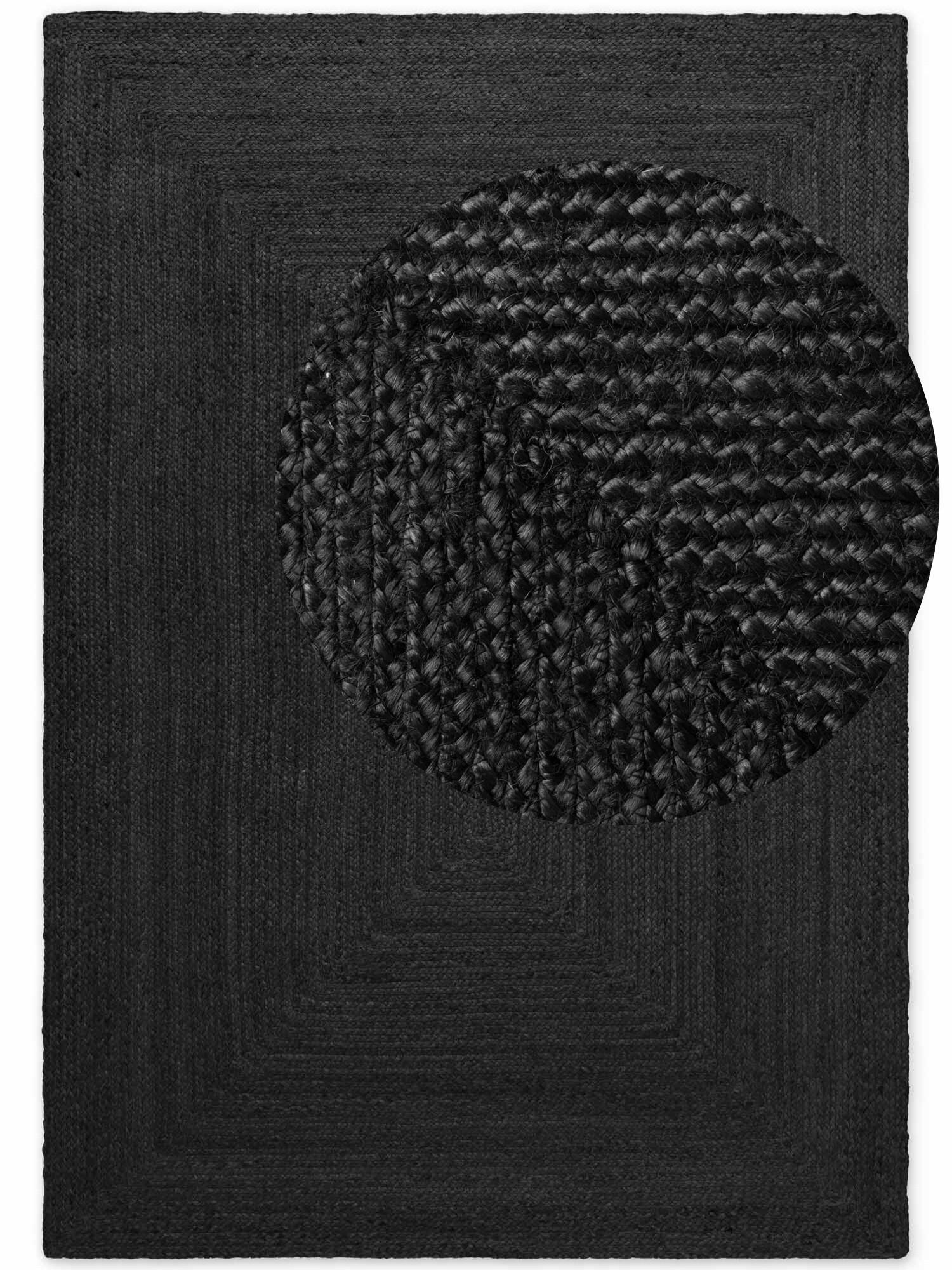 Hanse Home, Kusový koberec Juno 106324 Black, 200x300, čierna, chodba / predsieň