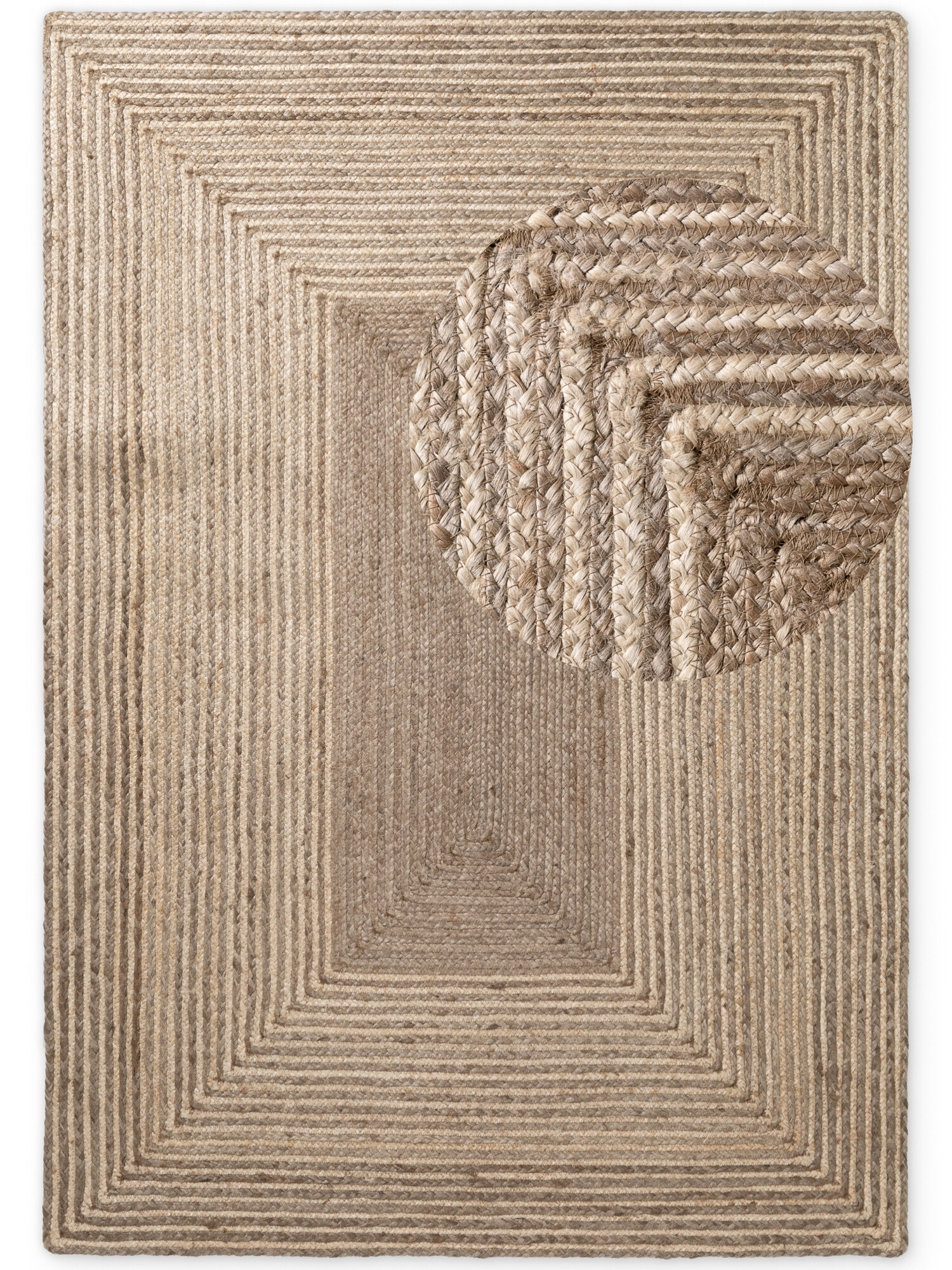 Hanse Home, Kusový koberec Juno 106329 Natural White Brown, 120x170, hnedá, chodba / predsieň