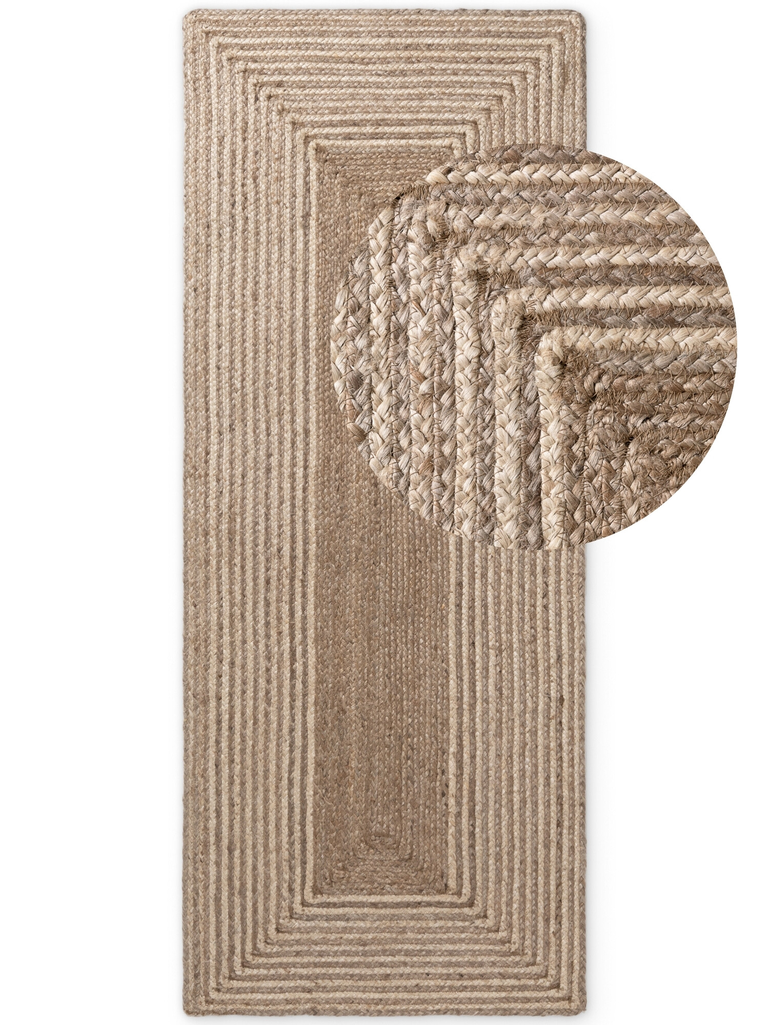 Hanse Home, Behoň Juno 106329 Natural White Brown, 80x200, hnedá, chodba / predsieň