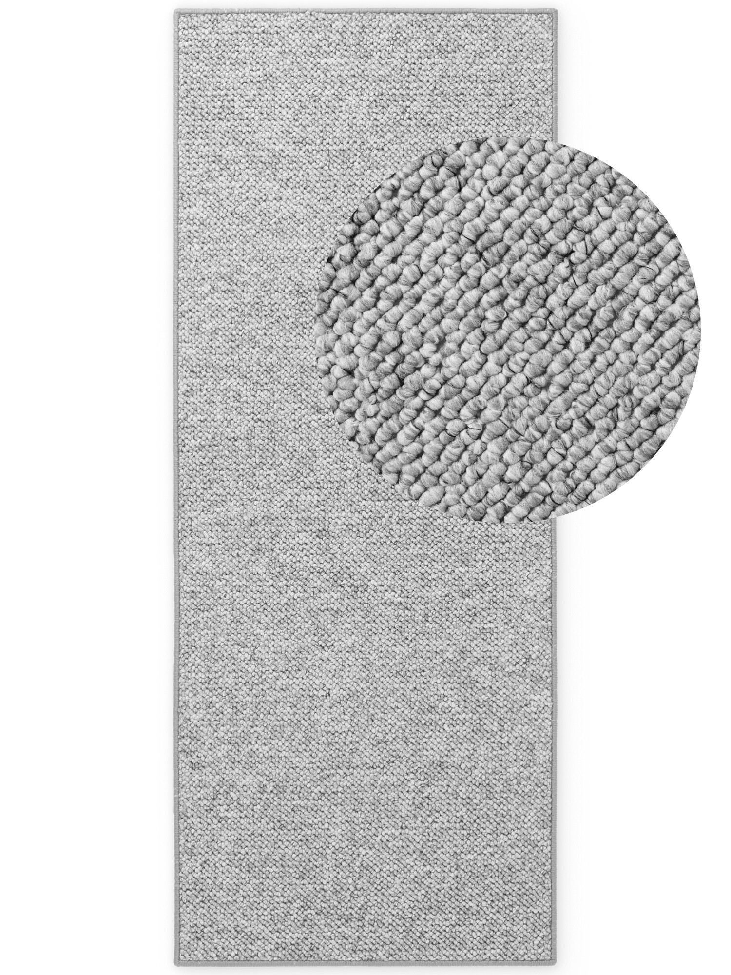 BT Carpet, Behúň Wolly 102840, 80x200, šedá, obývacia izba