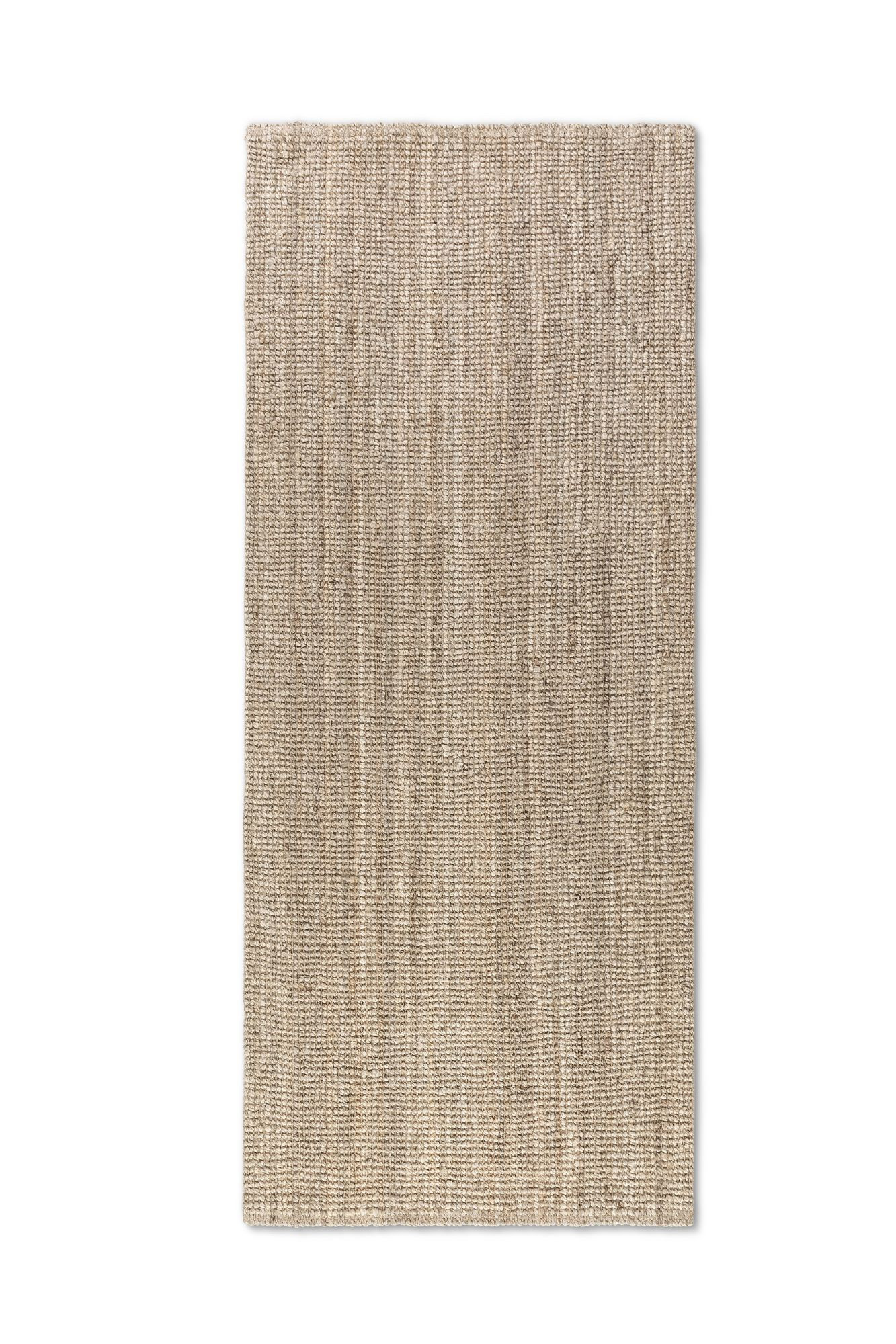 DOPREDAJ: 80x200 cm Běhoun Bouclé Jute 105973 Ivory White, 80x200, béžová, chodba / predsieň, Hanse Home
