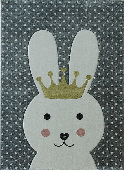 Berfin Dywany, Kusový koberec Smart Kids 22414 Grey, 160x230, šedá, detská izba