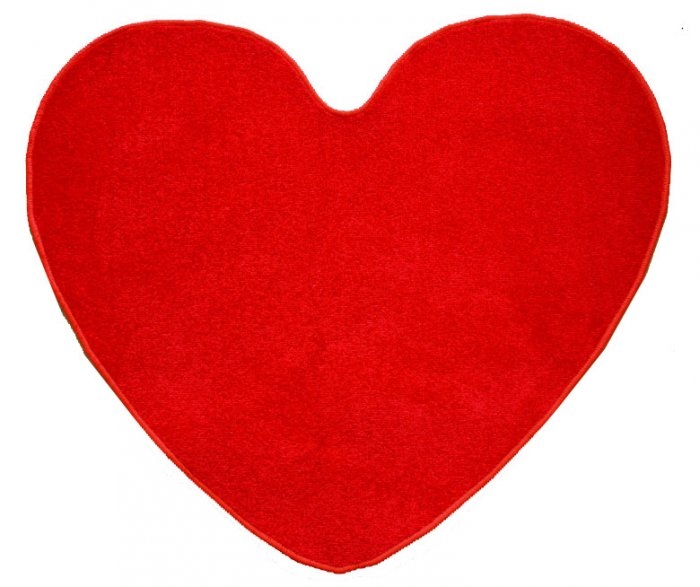 Kusový koberec Eton červený srdce - 100x120 srdce cm Vopi koberce 