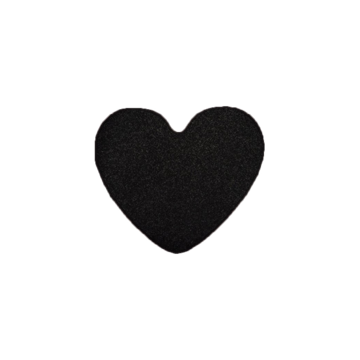 Kusový koberec Eton čierny srdce