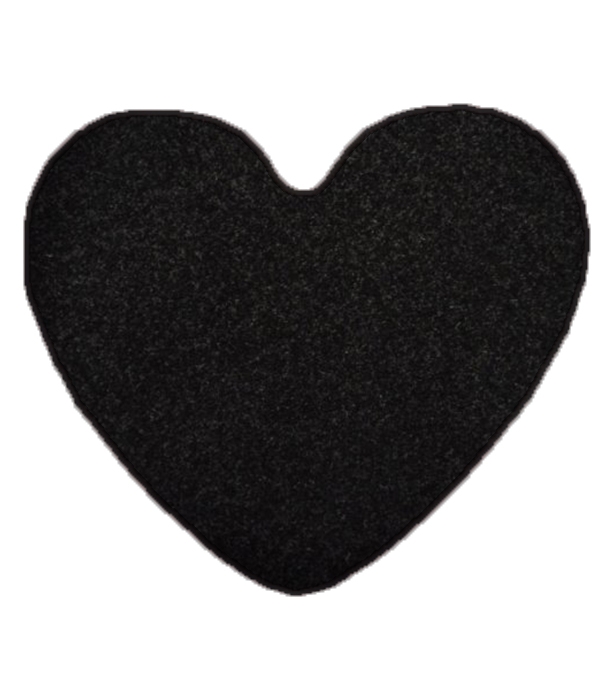 Kusový koberec Eton čierny srdce - 100x120 srdce cm Vopi koberce 