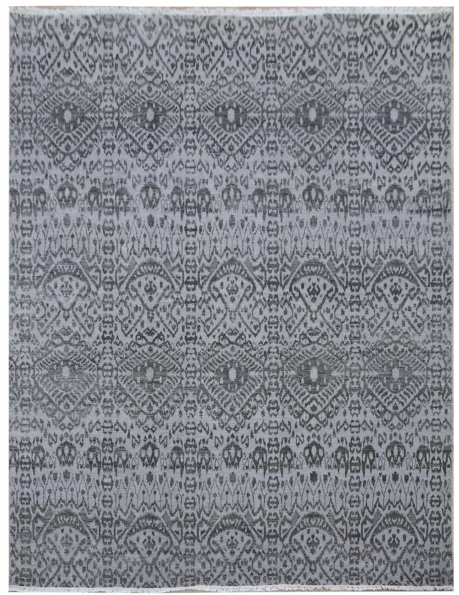 Ručne viazaný kusový koberec Diamond DC-EKT L silver / black - 140x200 cm Diamond Carpets koberce 