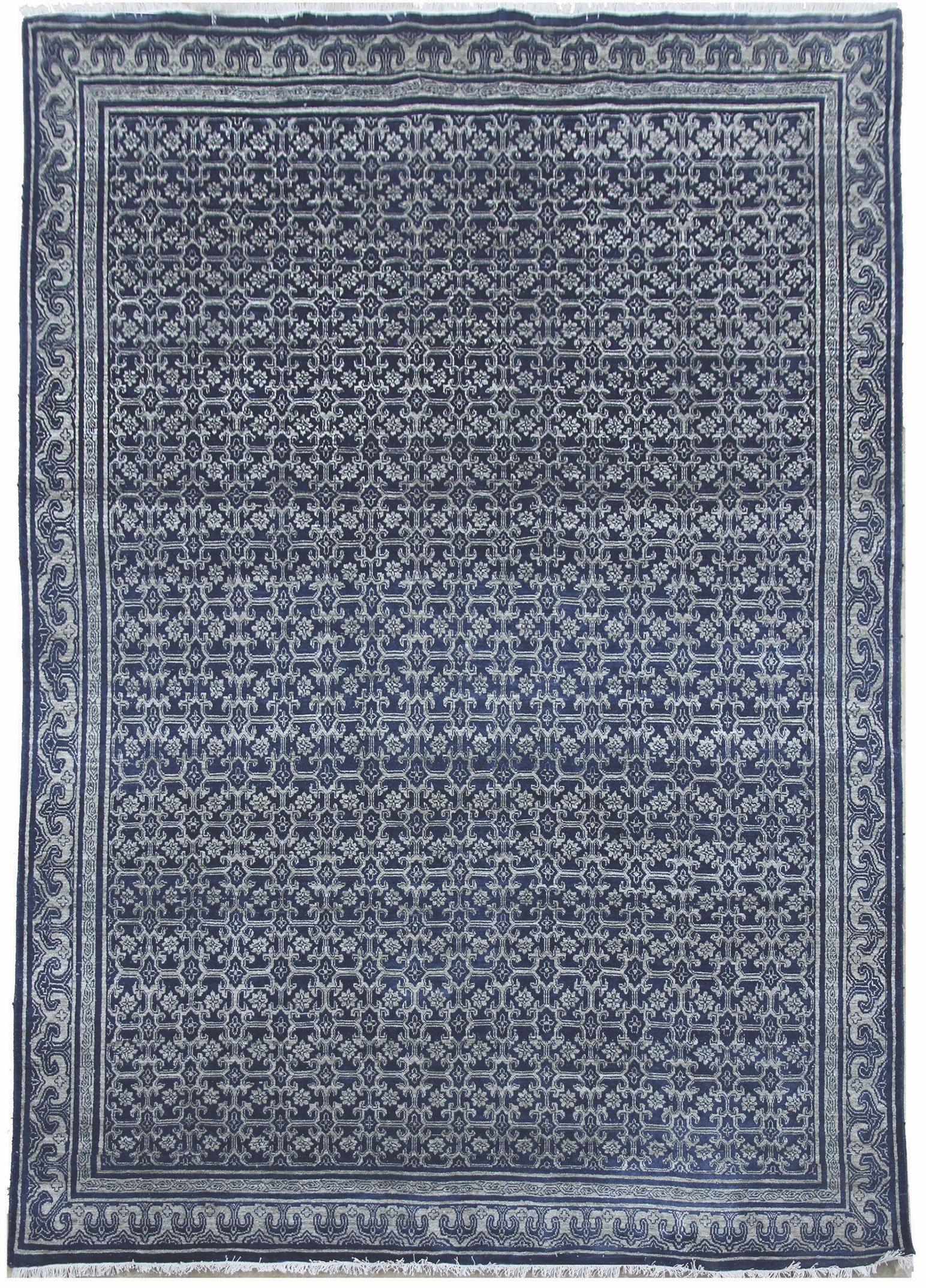 Ručne viazaný kusový koberec Diamond DC-OC Denim blue / silver - 305x425 cm Diamond Carpets koberce 