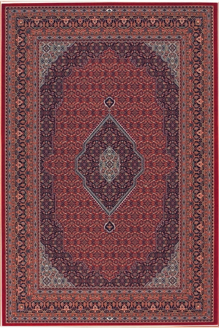 Osta, Kusový koberec Diamond 72220 300, 85x160, červená, chodba / predsieň