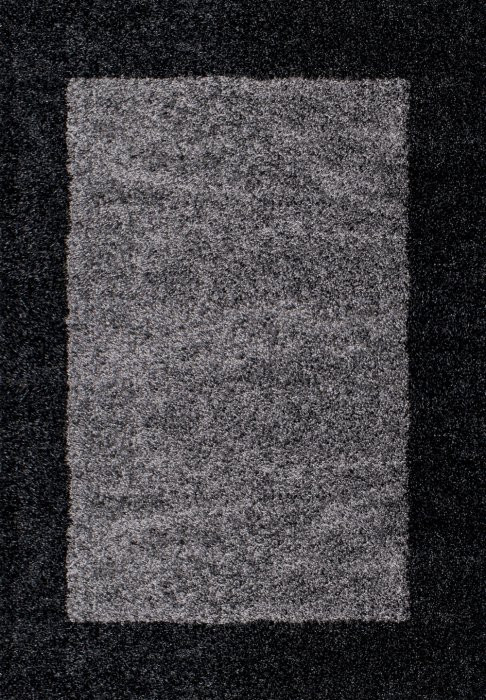 Ayyildiz, Kusový koberec Life Shaggy 1503 anthracit, 60x110, šedá, obývacia izba