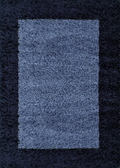 Ayyildiz, Kusový koberec Life Shaggy 1503 navy, 60x110, modrá, obývacia izba