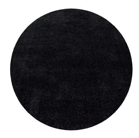 Ayyildiz, Kusový koberec Ata 7000 anthracite kruh, 120x120 (priemer) kruh, šedá, obývacia izba