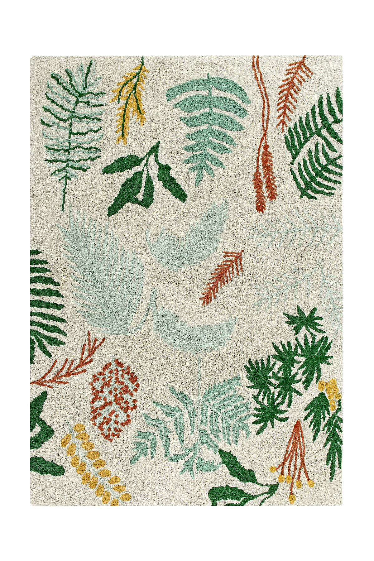 Lorena Canals, Ručne tkaný kusový koberec Botanic Plants, 140x200, viacfarebná, zelená, detská izba