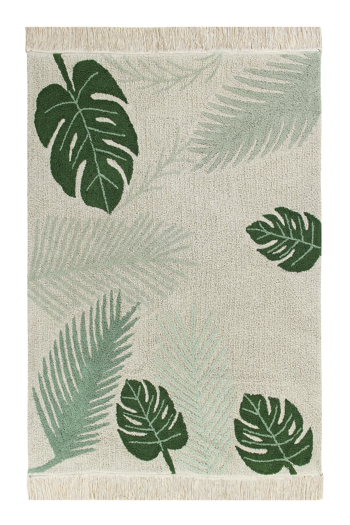 Lorena Canals, Ručne tkaný kusový koberec Tropical Green, 140x200, zelená, obývacia izba