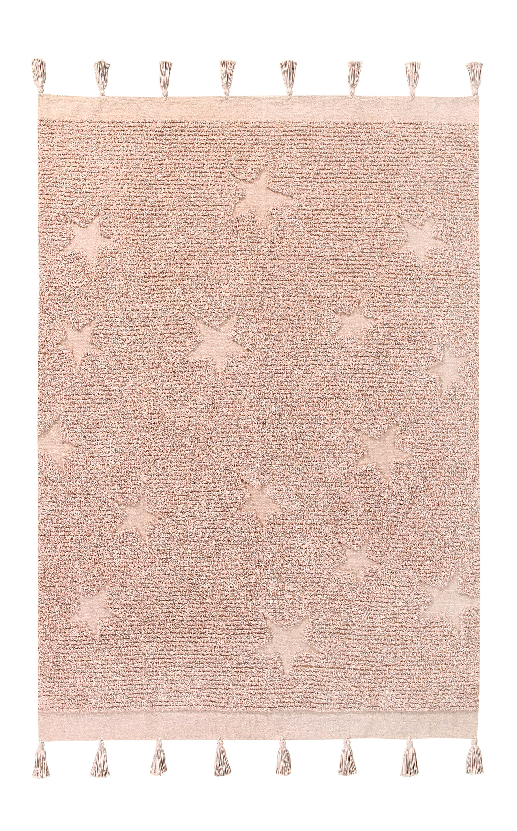 Lorena Canals, Ručne tkaný kusový koberec Hippy Stars Vintage Nude, 120x175, ružová, obývacia izba
