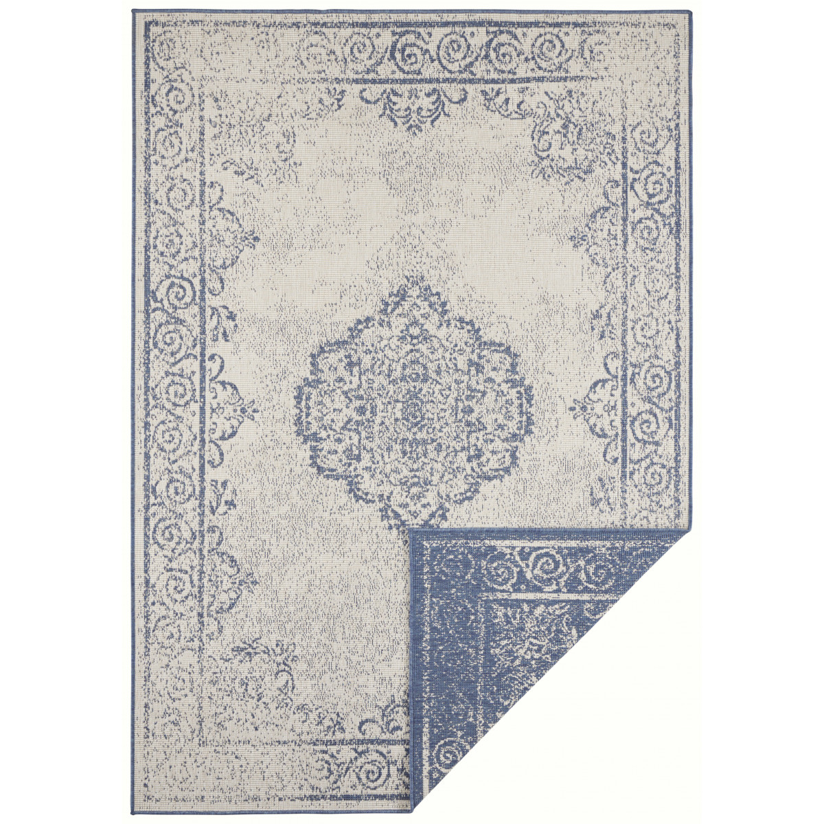 Kusový koberec Twin Supreme 103871 Blue / Cream – na von aj na doma