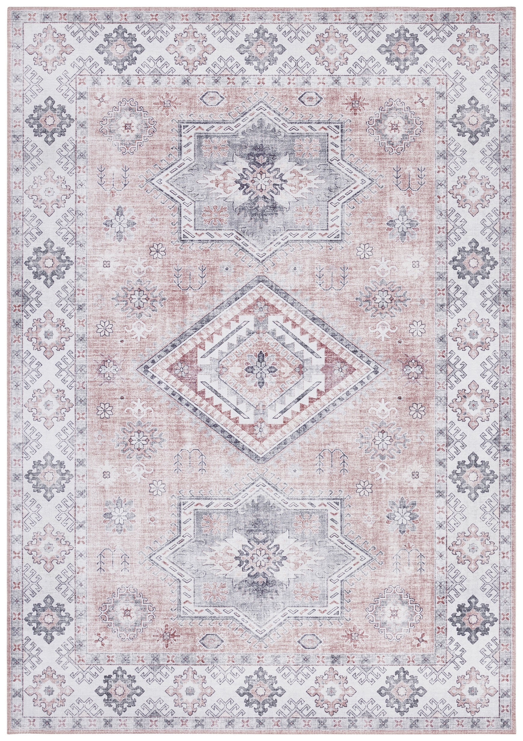 Hanse Home, Kusový koberec Asmar 104009 Old / Pink, 200x290, ružová, obývacia izba