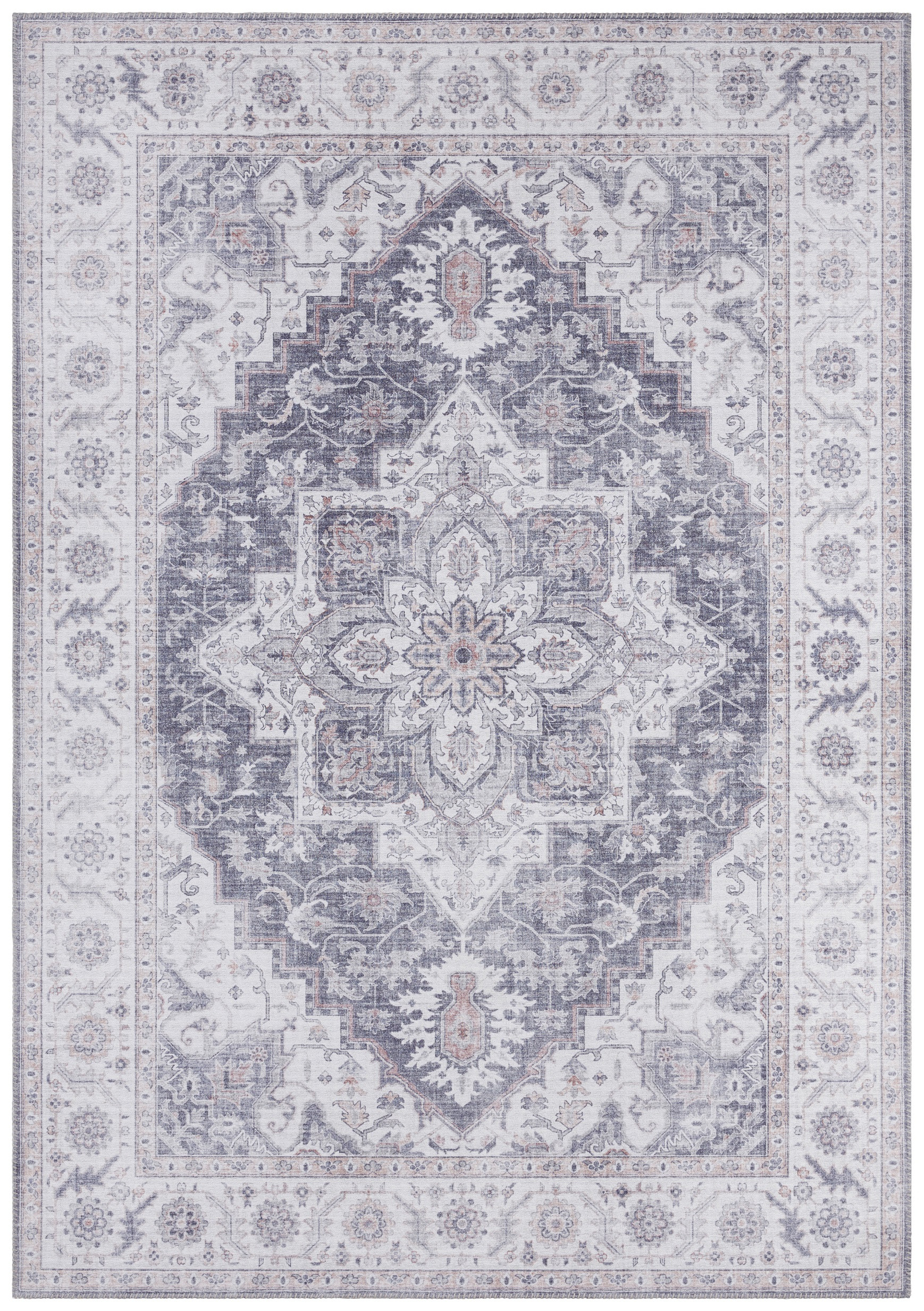 Hanse Home, Kusový koberec Asmar 104003 Mauve / Pink, 80x150, fialová, chodba / predsieň