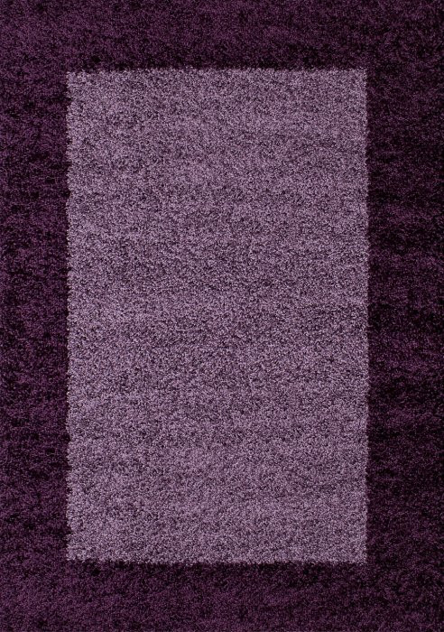 Ayyildiz, Kusový koberec Life Shaggy 1503 lila, 80x250, fialová, obývacia izba
