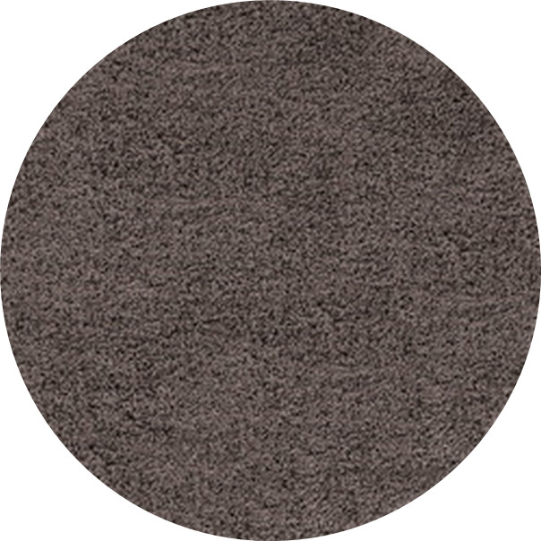 Ayyildiz, Kusový koberec Life Shaggy 1500 taupe kruh, 200x200 (priemer) kruh, hnedá, obývacia izba