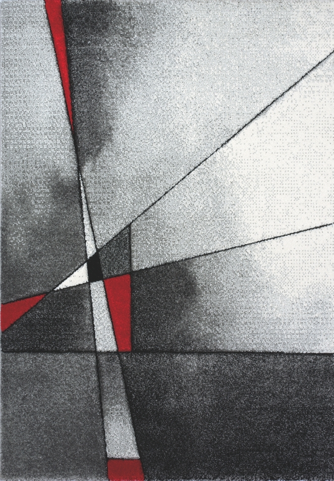 Medipa (Merinos), Kusový koberec Brilliance 21807 grey-red, 120x170, šedá, kancelária