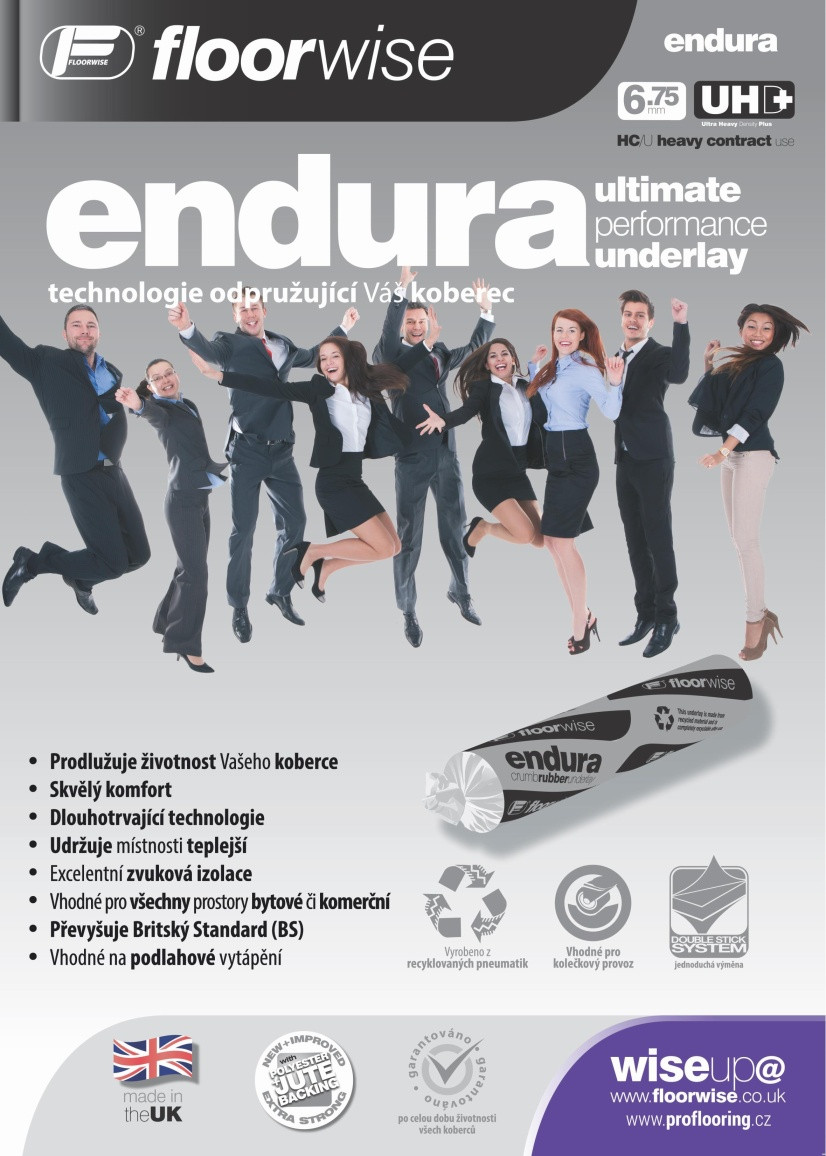 Floorwise Podložka pod koberec Floorwise Endura (role 15 m2) - 137x1100 (rola 15 m2) cm