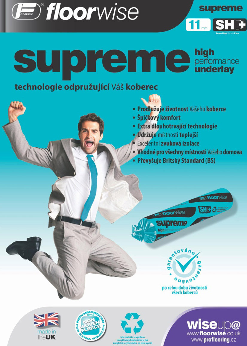 Floorwise Podložka pod koberec Floorwise Supreme (role 15 m2) - 137x1100 (rola 15 m2) cm