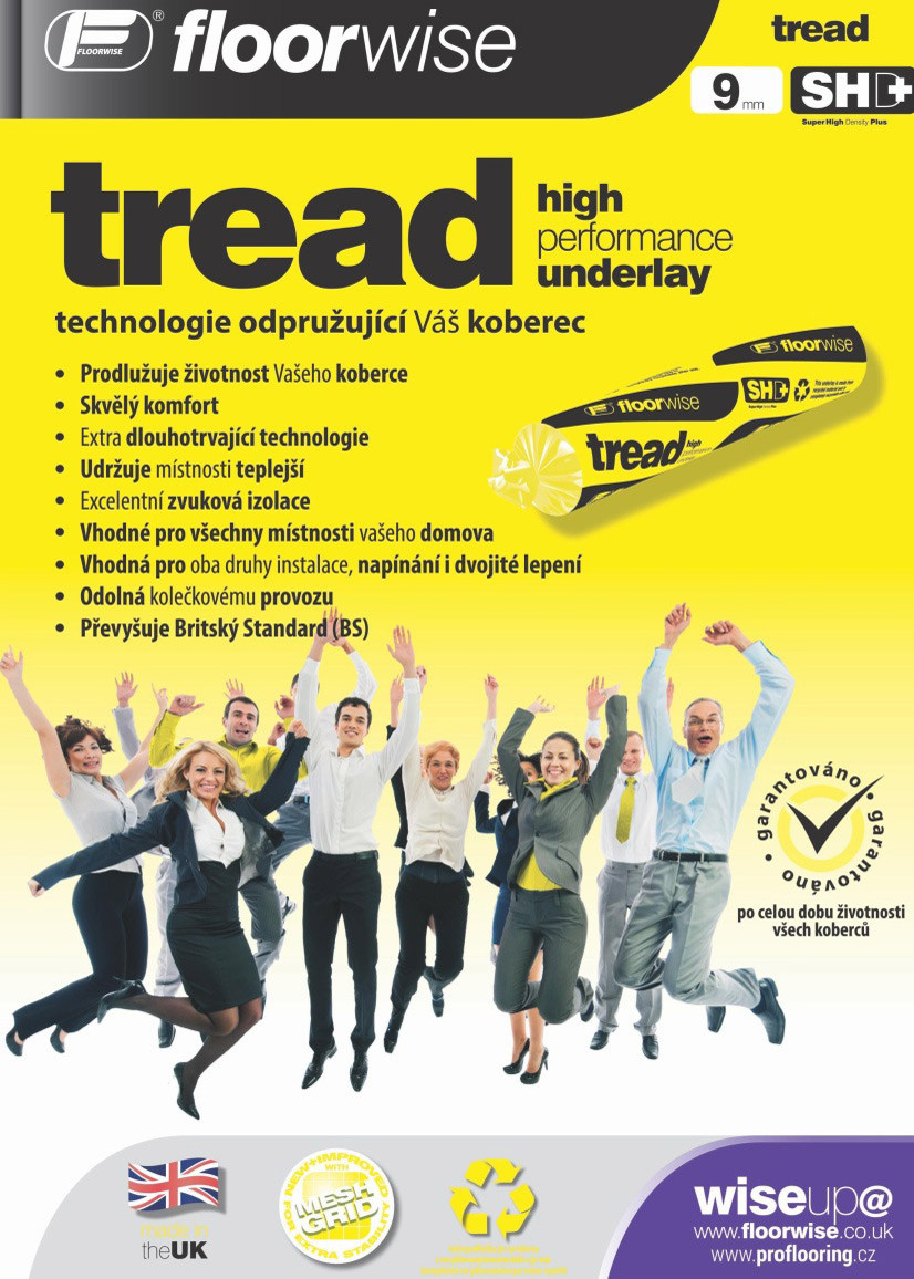 Floorwise Podložka pod koberec Floorwise Tread (role 15 m2) - 137x1100 (rola 15 m2) cm