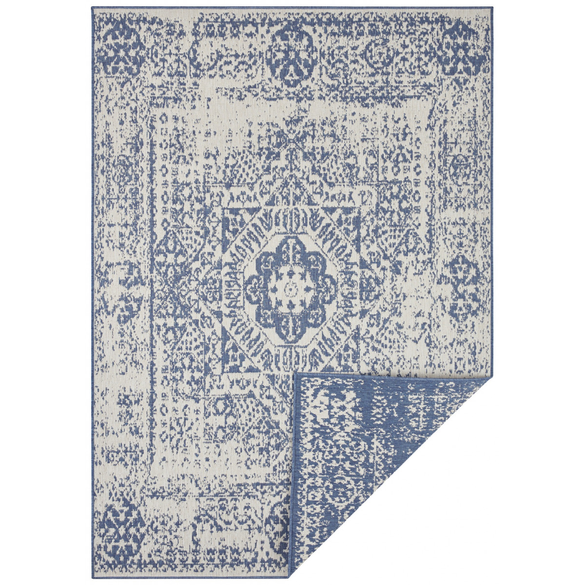 Kusový koberec Twin Supreme 104134 Blue / Cream – na von aj na doma