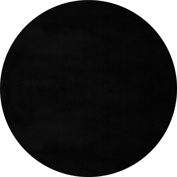 Obsession, Kusový koberec Cha Cha 535 black kruh, 80x80 (priemer) kruh, čierna, obývacia izba