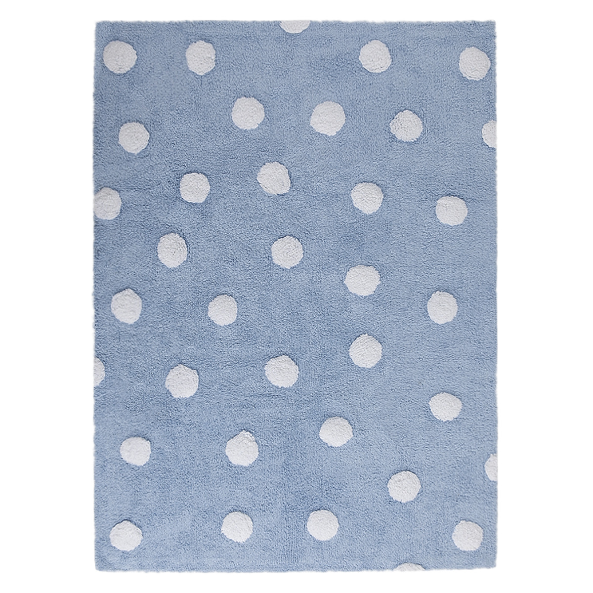 Pre zvieratá: Prateľný koberec Polka Dots Blue-White