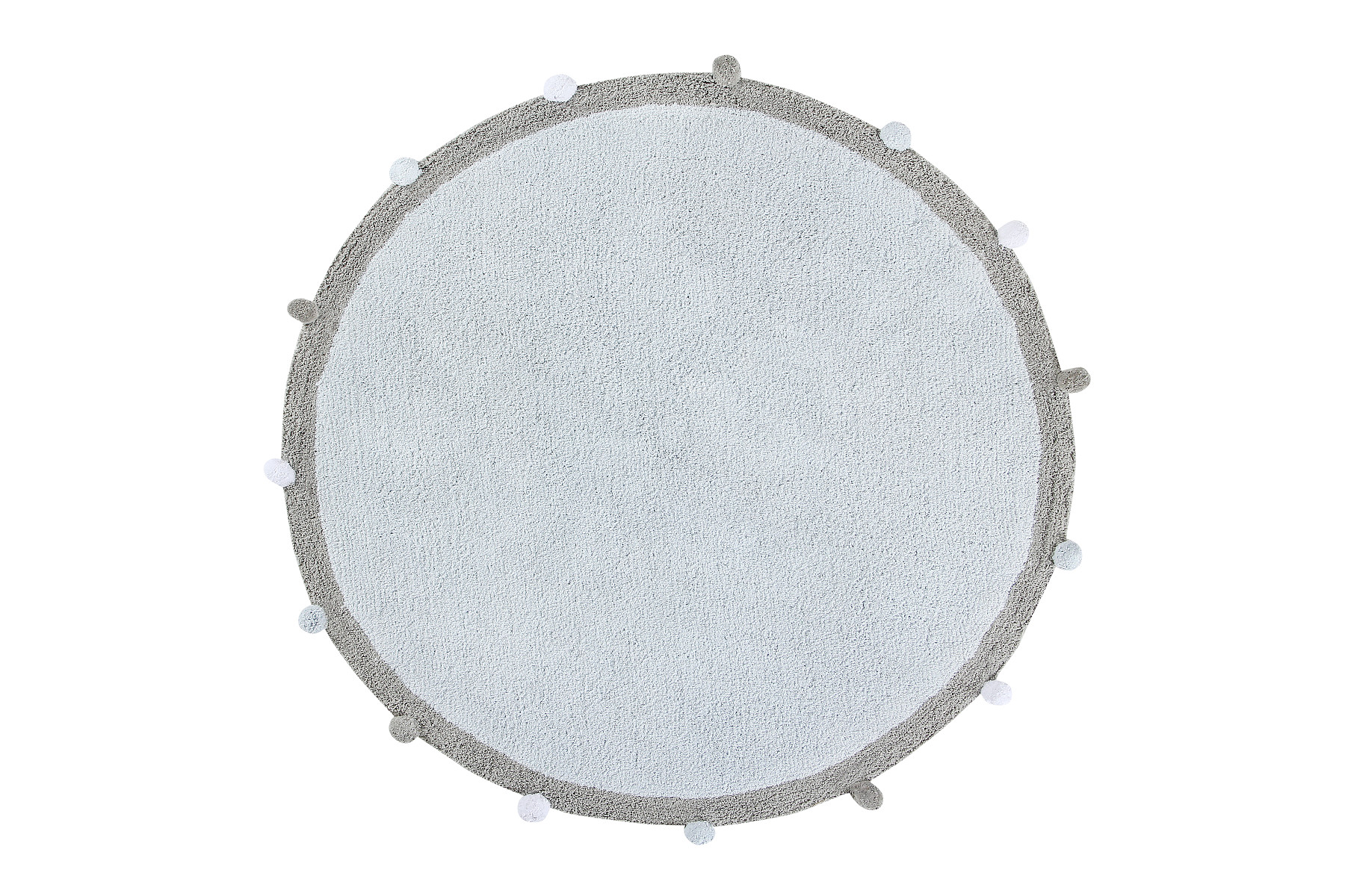 Lorena Canals, Pre zvieratá: Prateľný koberec Bubbly Soft Blue kruh, 120x120 (priemer) kruh, modrá, obývacia izba