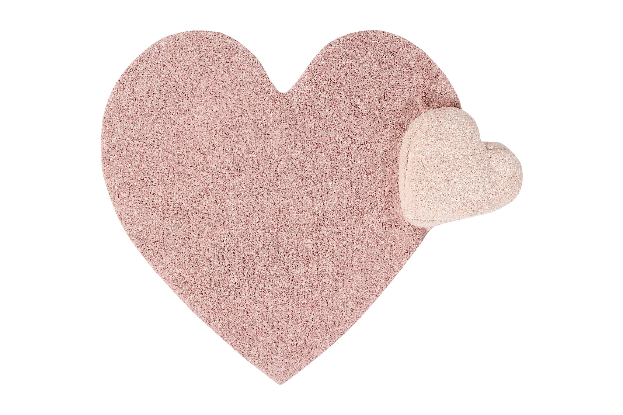 Lorena Canals, Pre zvieratá: Prateľný koberec Puffy Love, 160x180 srdce, ružová