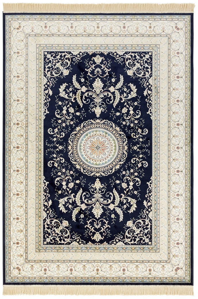 Hanse Home, Kusový koberec Naveh 104371 Dark-blue, 140x95, modrá, chodba / predsieň