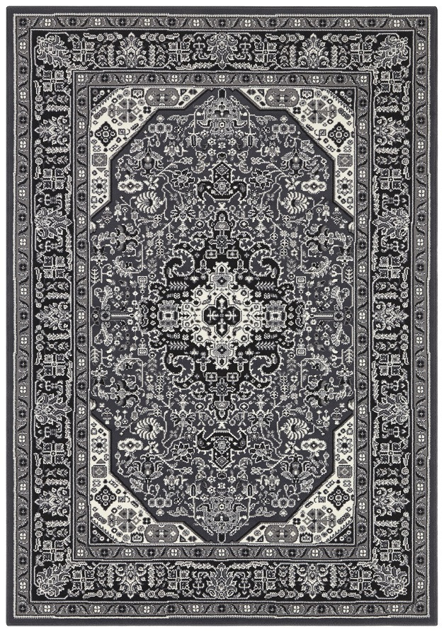 Hanse Home, Kusový koberec Mirkan 104436 Dark-grey, 160x230, šedá, chodba / predsieň
