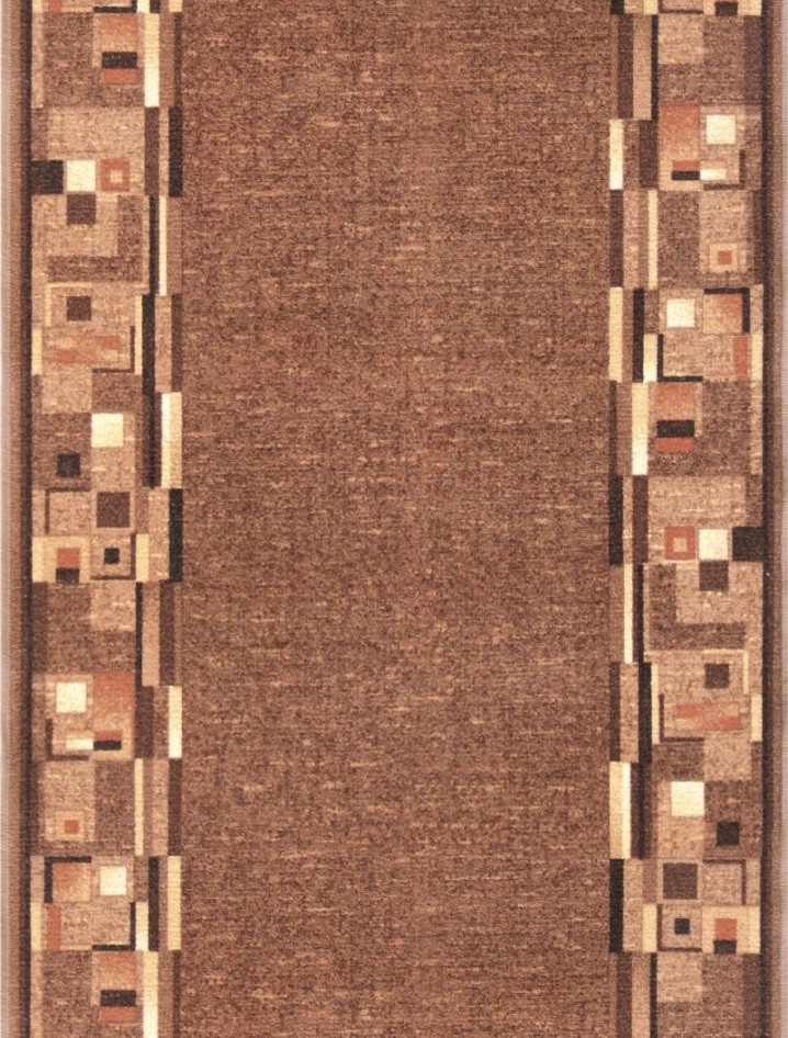 Protišmykový behúň na mieru Bombay 44, šíre 67 cm, hnedá, chodba / predsieň, Associated Weavers
