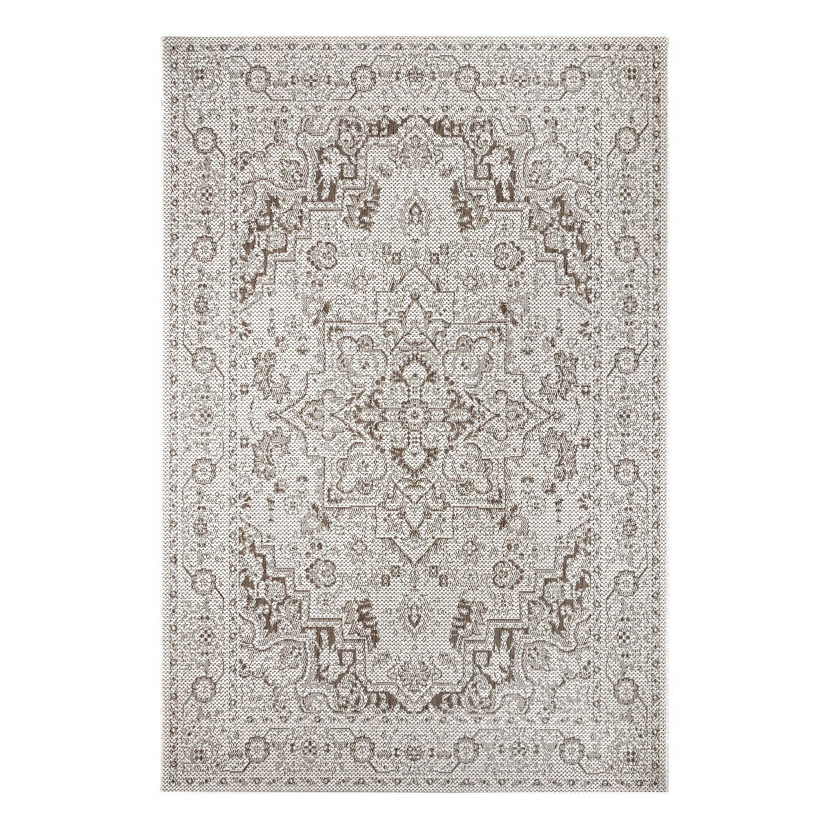 Kusový orientálny koberec Mujkoberec Original Flatweave 104805 Cream / Light-brown – na von aj na doma