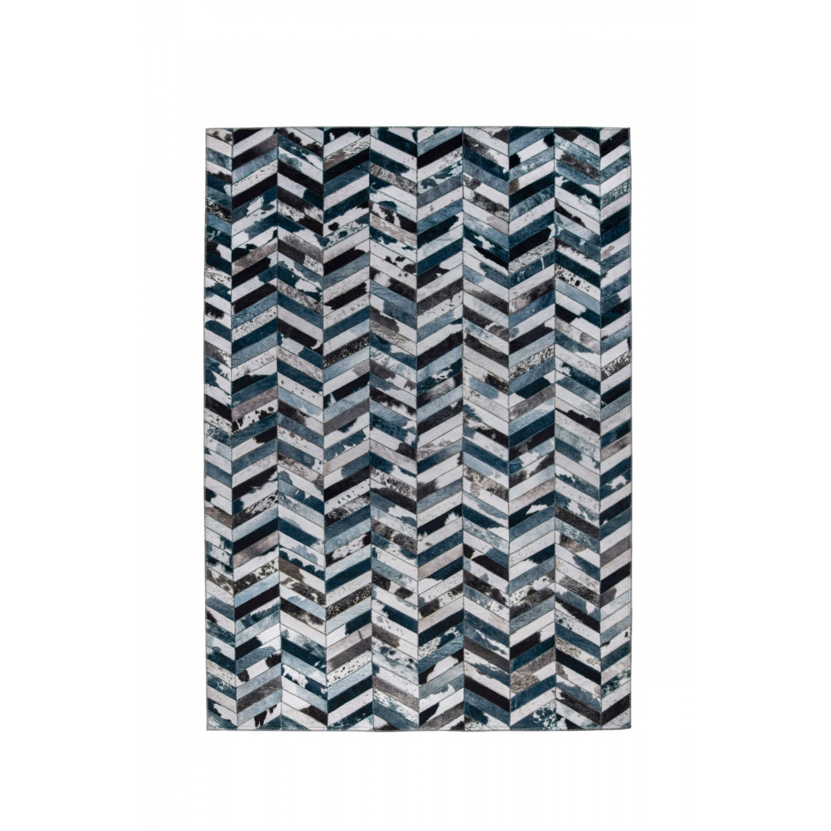 Kusový koberec Dakota Faux Hide Jesse Blue / Grey