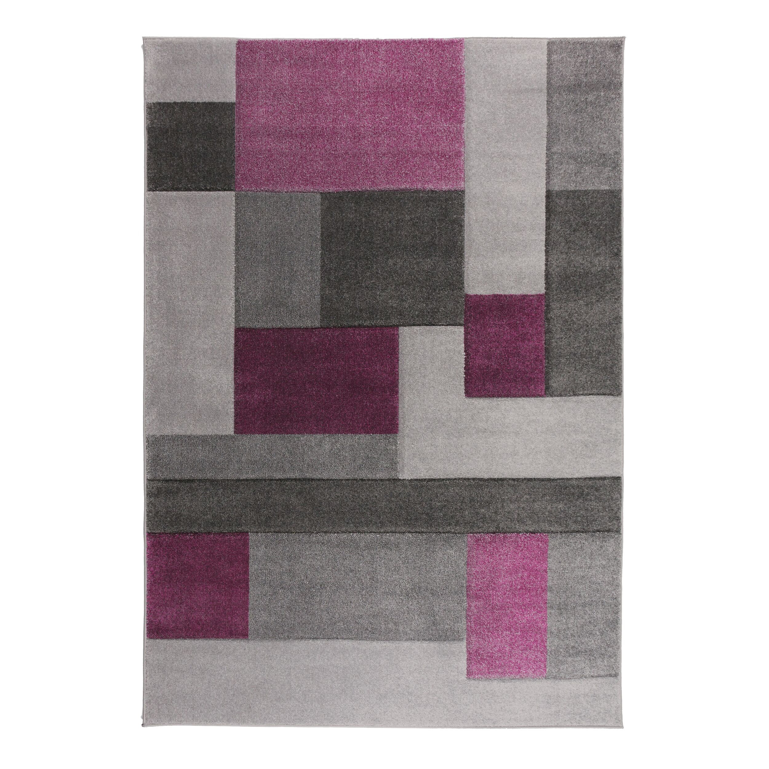 Kusový koberec Hand Carved Cosmos Purple / Grey - 80x150 cm Flair Rugs koberce 