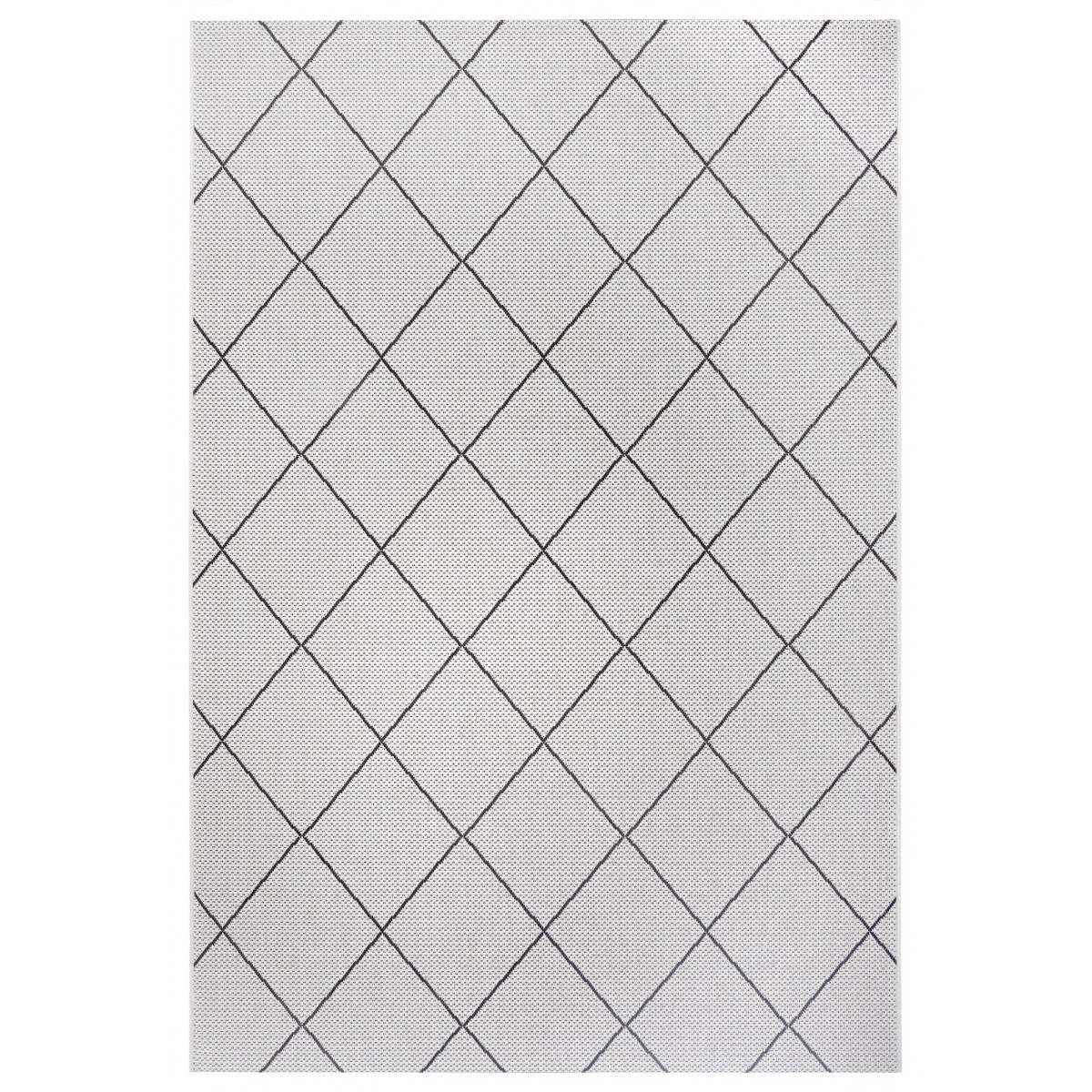 Kusový koberec Mujkoberec Original Flatweave 104826 Cream / Black – na von aj na doma