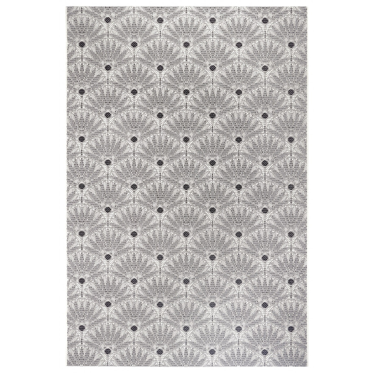 Kusový koberec Mujkoberec Original Flatweave 104860 Black / Cream – na von aj na doma