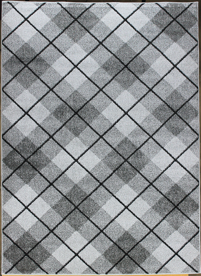 Berfin Dywany, Kusový koberec Aspect 1724 Silver (Grey), 140x190, šedá, obývacia izba