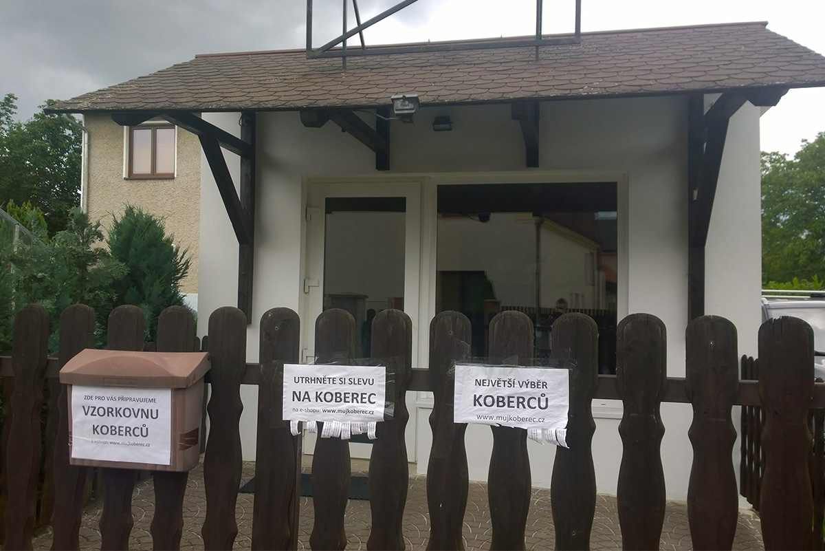 Prv&aacute; predajňa Mojkoberec.sk v gar&aacute;ži